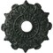 Ekena Millwork Preston Ceiling Medallion (Fits Canopies up to 4"), 17 1/2"OD x 4"ID x 1"P, Painted Turtle Crackle CM17PRPTC - alternate 1